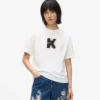 T-shirt με σχέδιο K T-shirt με σχέδιο K