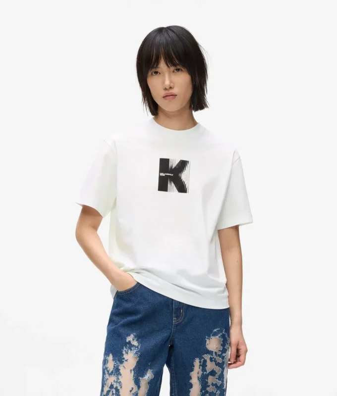 T-shirt με σχέδιο K T-shirt με σχέδιο K