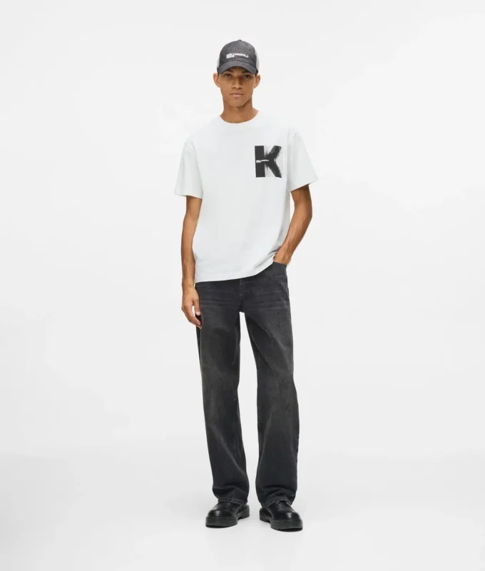 T-shirt με σχέδιο K T-shirt με σχέδιο K