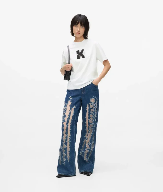 T-shirt με σχέδιο K T-shirt με σχέδιο K
