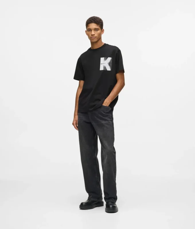 T-shirt με σχέδιο K T-shirt με σχέδιο K