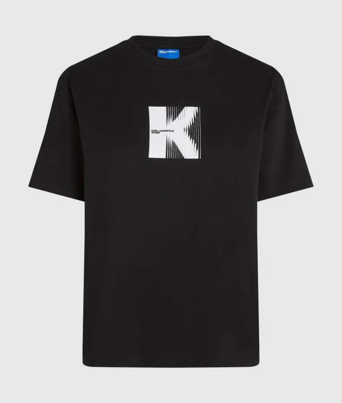 T-shirt με σχέδιο K T-shirt με σχέδιο K