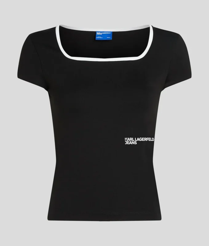 T-SHIRT ΜΕ ΤΕΤΡΑΓΩΝΟ ΛΑΙΜΟ T-SHIRT ΜΕ ΤΕΤΡΑΓΩΝΟ ΛΑΙΜΟ