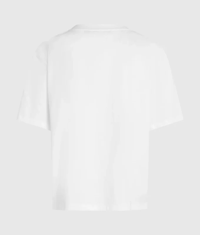 T-shirt με V λαιμόκοψη και χαρακτηριστικό στρίφωμα T-shirt με V λαιμόκοψη και χαρακτηριστικό στρίφωμα
