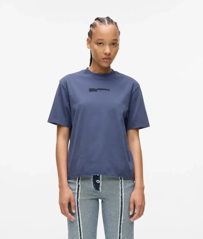 Τ-shirt με ξεθωριασμένο λογότυπο Τ-shirt με ξεθωριασμένο λογότυπο