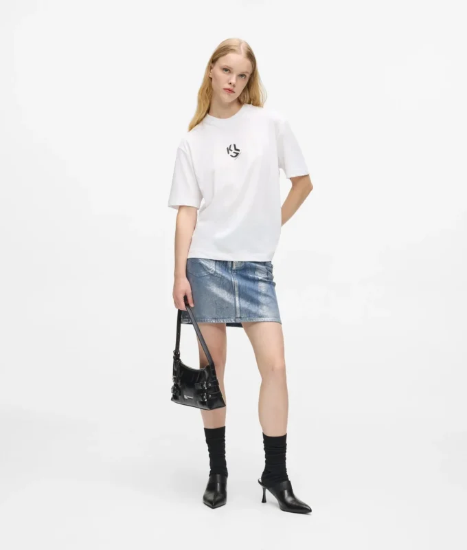 T-shirt Monogram με κανονική εφαρμογή T-shirt Monogram με κανονική εφαρμογή