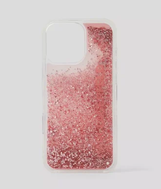 ΘΗΚΗ IPHONE 16 PRO MAX ΜΕ ΛΟΓΟΤΥΠΟ GLITTER