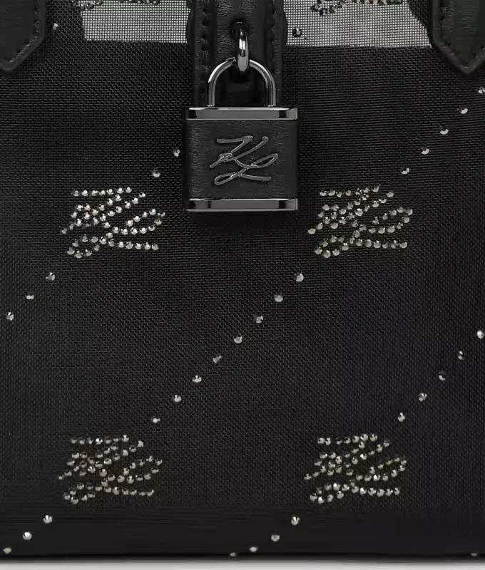 Τσάντα K/Autograph με λουκέτο και στρας Τσάντα K/Autograph με λουκέτο και στρας