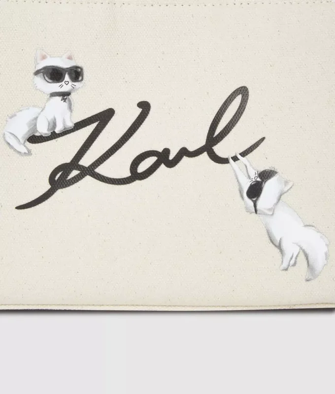 Τσάντα tote Ikon Signature Choupette Τσάντα tote Ikon Signature Choupette