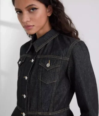 ΤΖΑΚΕΤΑ DENIM ΜΕ ΚΟΝΤΡΑΣΤ ΡΑΦΕΣ